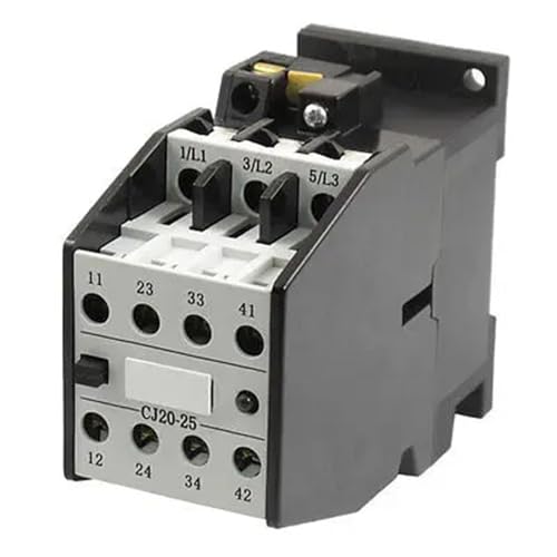 Contacteur AC 24V CJ20-25 25A pour résoudre les pannes de commande sur rail 35mm