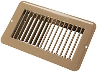 JR Products 02-28955 Undampered Floor Register - 4" x 8", Brown