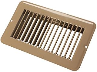JR Products 02-28955 Undampered Floor Register - 4" x 8", Brown