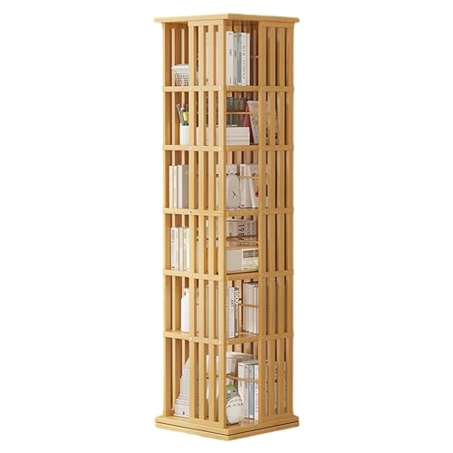Estantería giratoria de madera de 360 grados: elegancia y orden en tu hogar