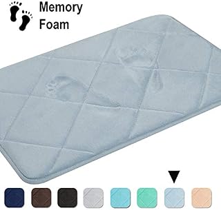 Ailsan Memory Foam Bath Mat Rug Non Slip Absorbent Floor Mat Super Soft