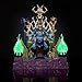 Masters of The Universe Masterverse Skeletor Action Figure and Throne Set, Motu Toy, Lighted Throne, Detachable Hood and Cape, 2 Rod Accessories, HXX63