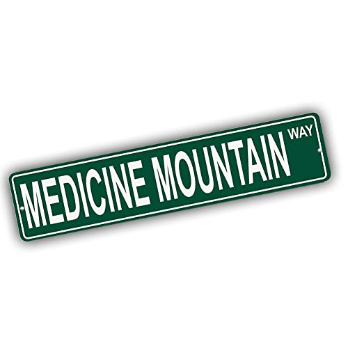 Brotherhood Aluminum Street Sign for Medicine Mountain - Wyoming Wall Decor