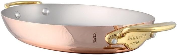 Mauviel M'Heritage 150 B 1.5mm Polished Copper & Stainless Steel 2-Piece Oval Pan Set