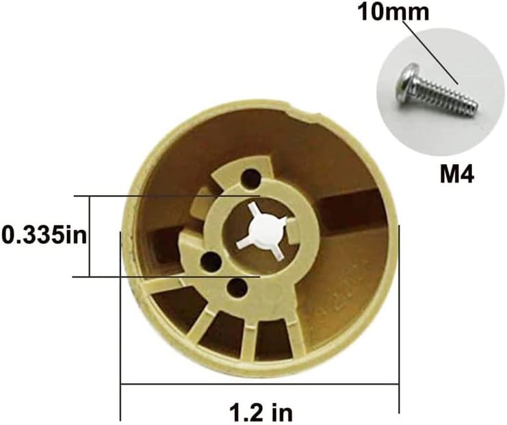 Miniatura 3 de 4 piezas P6071267 1751-012 válvula de gas beige perilla piloto de repuesto para válvulas de gas serie 700