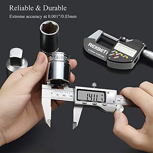Caliper numérique Vernier antierreur de lecture 0-150mm écran LCD géant en acier solide