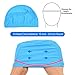 Cosmos 3 Pcs Elastic Stretchy Swim Cap Swimming Cap Breathable Fabric Swim Cap Comfortable Swim Hats for Men Women Adults Youth, Assorted Colors, One Size