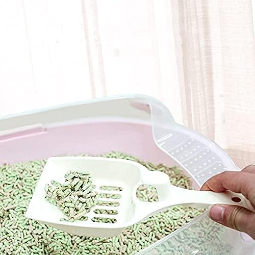 Pet Supplies 3pcs Plastic Pet Dog Cat Litter Feces Scoop Sand Waste Scooper Puppy Kitten Cleaning Tool Shovel Pet Cleanning Tool (Color : White)