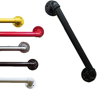 Moderno tubo de agua de hierro forjado montado en la pared para uso en interiores y exteriores, color rojo, 280 cm