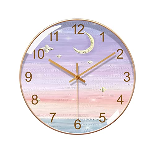 Horloge murale moderne circulaire au design minimaliste et luxueux pour salon