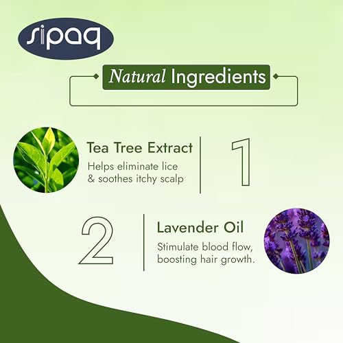 Image of Tea Tree Anti Lice Shampoo - 100% Natural Lice & Nits Removal with Free Comb | Tea Tree Oil & Neem Extract | Chemical-Free, Safe for 8+ Year Kids & Adults (200ml)
