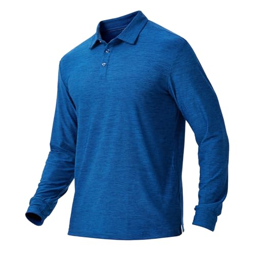 Polo homme à manches longues Naviskin séchage rapide UPF respirant