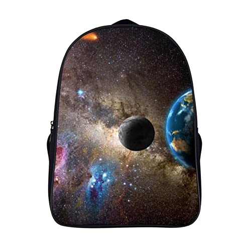 Mochila para ordenador portátil ultraligera impermeable con diseño Planet casual