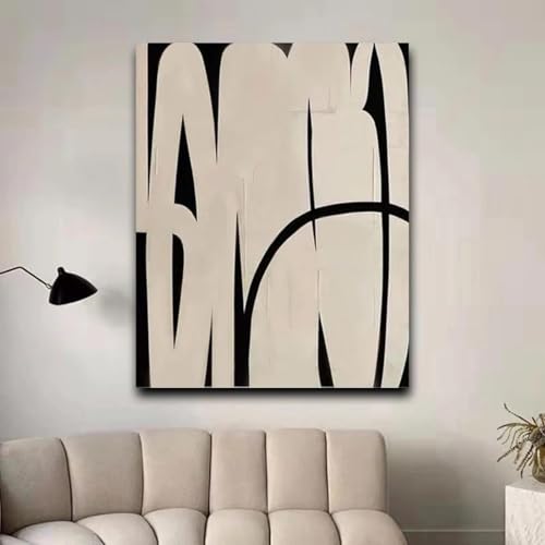 Peinture abstraite texturée pour sublimer un mur blanc vide