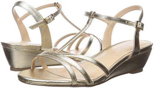 Paradox London Pink Women's Tessa Wedge Sandal, Champagne, 9.5 Wide | Image 6