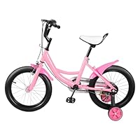 GDSKR 16 Inch Kids Bike, with Non-Slip Stabilisers, for Boys and Girls from 4-8 Years, Kids Cycle with Mudguards, Childrens Bicycle with Double Brake, Removable Stabilisers