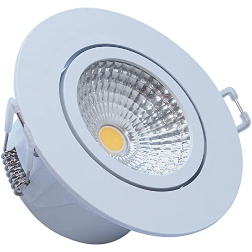 Spot LED Redondo Branco 5W 4000K 450LM Embutir Bivolt Luz Neutra - Avant