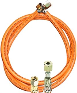 Propan-Gasschlauch mit 1/4" Links X 8mm Schneidring-Verschraubung (Winterfest, 40 cm)