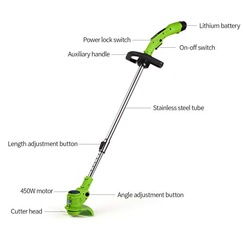 Accu-Grasmaaier Elektrische Grasmaaier Draadloze Controle Irrigatie Grassnijder Oplaadbare Batterij Grasmaaier 180 Graden Aangepaste Kophoek - Afbeelding 3