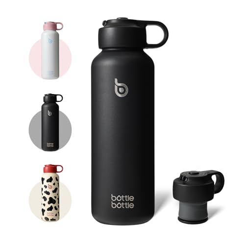 BOTTLE BOTTLE ���� 600ml �X�|�[�c ���s �w�Z�p �Y�_�Ή� �ۉ��ۗ� �X�e�����X ������ �W�t�� �{�^���J�� ���b�N�@�\ �Y�_�������i�u���b�N�j