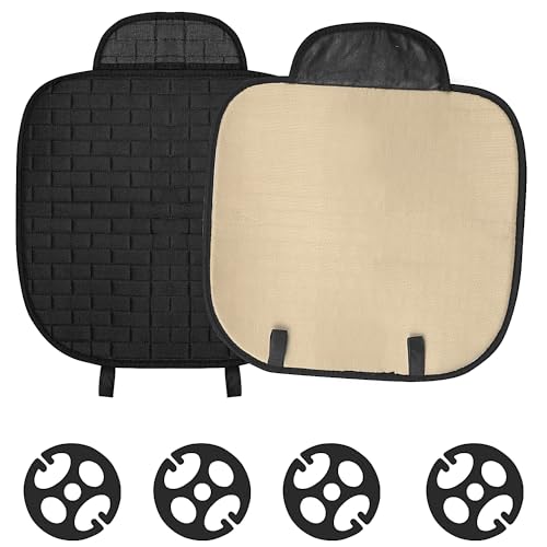Faelnk Cojin Asiento Coche 2 Piezas Cubre Asientos Coche Cojines Para Coche Antideslizante Cómodo Y Transpirable Negro Cojin Para Coche Conductor