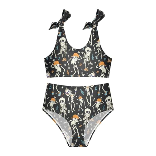 Image of CaTaKu Girls Swimsuits Two Piece Swimwear Cute Bikini Set Tankini Hawaiian Beach Sport Bathing Suit for Girls Size 3-12T