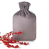 ✅ MATERIALES DE ALTA CALIDAD: Los materiales de los que está hecho la bolsa de agua caliente han pasado estrictos estándares de selección para brindarle la mejor comodidad posible. La funda es ajustable y se puede lavar a máquina hasta 30°C. La bolsa de agua caliente no puede meterse en el microondas