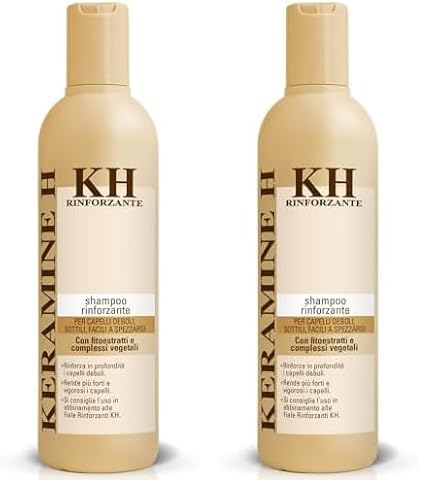 Keramine H Linea Rinforzante Shampoo Capelli Deboli - 300 ml (Confezione da 2)