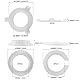 Kunststoff Lampenschirm Ring Konverter E14 bis E27, 12 Stk Lampenschirm Reduzierring Schraubring E27 zu E14, Lampenring Reduzierring Adapter Ringkonverter für Lampenschirm Tischlampe