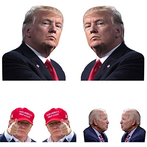 Pleasay Trump Car Window Stickers Donald Trump Car Sticker Waterproof PVC Auto Window Decal, Easy Removal Leaves No Residue, Reflective Funny Stickers Vehicles Accessories 12x10inch - Thumbnail 3