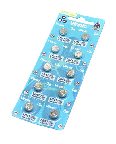 Vinnic アルカリボタン電池 LR41 10個 体温計対応