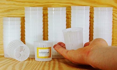 AlcoFermBrew 50 x Cheese Mould 5x5cm - 100g Ricotta | Moulds | Basket for Cheese | Cheese Form
