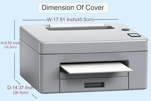 Image of The Furnishing Tree Polyester Waterproof & Dustproof Printer Cover - Compatible with Ink Tank Brother DCP-T226 Printers, Heavy-Duty coffee Polyester , Dimensions in DxWxH - ( 36.5x45.5x16.5 CM)