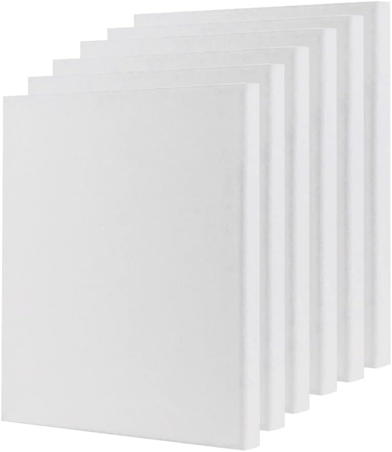 6PCS Blank Canvas A3(30X40cm) Artist Canvas Panels Board 100% Cotton Blank Canvases for Acrylic Painting Canvas Board for Artists Oil Paint & Wet Water Art Media