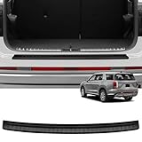 Hugeek Rear Bumper Protector Compatible with Hyundai 2023 2024 2025 Palisade Car Accessories ABS Plastic Material Matte Black Resistant Trunk Door Entry Guards