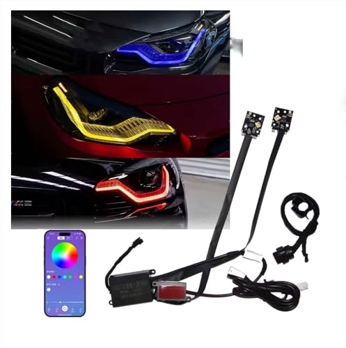 DRL RGB Boards for BMW 2 Series M2 G42 G87 2022-2023 Daytime Running Light Chips Fits Adaptive LED Headlight