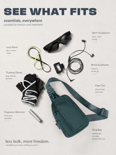 Image of ODODOS Sling Bag with Adjustable Straps Crossbody Chest Bag Lightweight Backpack for Casual Traveling Hiking