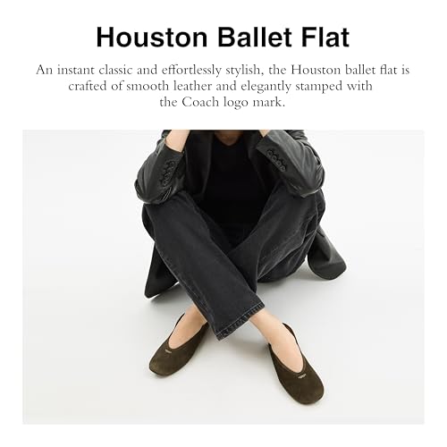 Coach Women's Houston Ballet Flat in Suede2