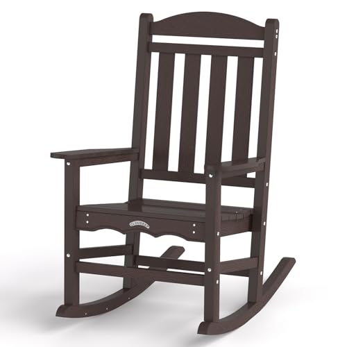 HDPE High-Back Porch Rocker