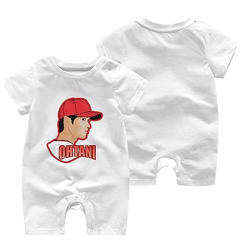 Levikllnhx] Angels 大谷翔平 ロンパース 半袖 ベビー服 綿