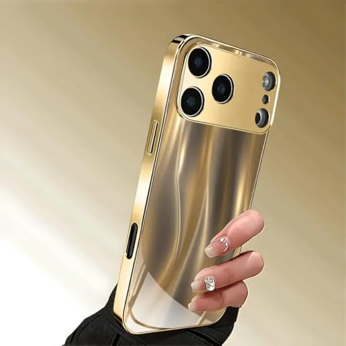 Image of MILLION CASES Celion Wave Prisma Case for iPhone 17 Pro, iPhone 17 Pro Back Cover Case(2025) - TPU | Gold