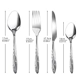 4 Pcs Cutlery Set with Portable Pouch Case, Stainless Steel Knife and Fork Flatware Set Camping Utensil Set for Picnic School Office Mirror Polished Dishwasher Safe(Black) - Image 2