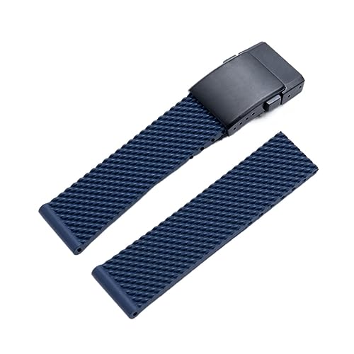 Bracelet en silicone souple 22mm pour Breitling couleur agate, le confort de l'océan au bureau