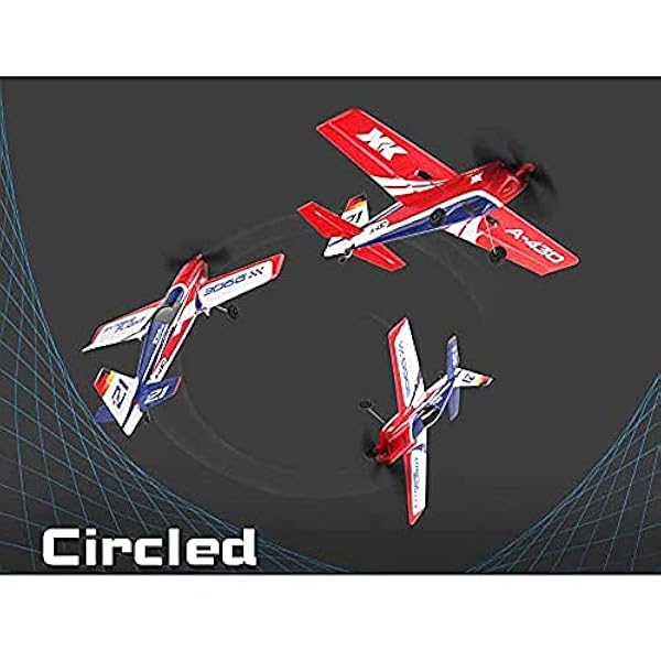 ZOTTEL RC Plane, 3D Stunt RC Glider Redo Att Flyga, 2,4Ghz Trådlös Fjärrkontroll, Semesterpresenter För Nybörjare Pojkar Och Flickor, Elektriskt Flygplan Med 3-axligt Gyroskop