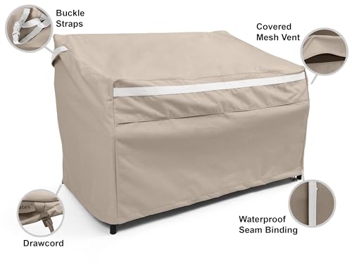 image for Covermates Outdoor Patio Sofa Cover - Premium Polyester, Weather Resis