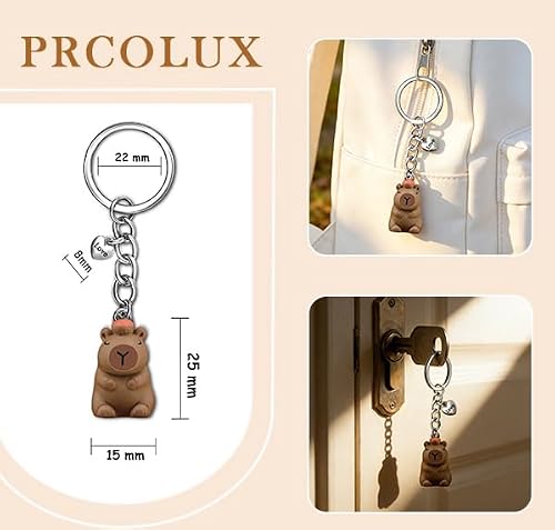 PRCOLUX Cute Capybara Gifts for Teens Women Positive Capybara Keychain Middle School Graduation Gifts for Granddaughter Niece