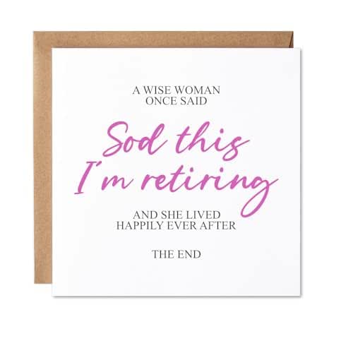 Maise & Rose Funny Retirement Card For Her | Retirement Card For Work Colleague | Retirement Card For Women | P67 - View 2
