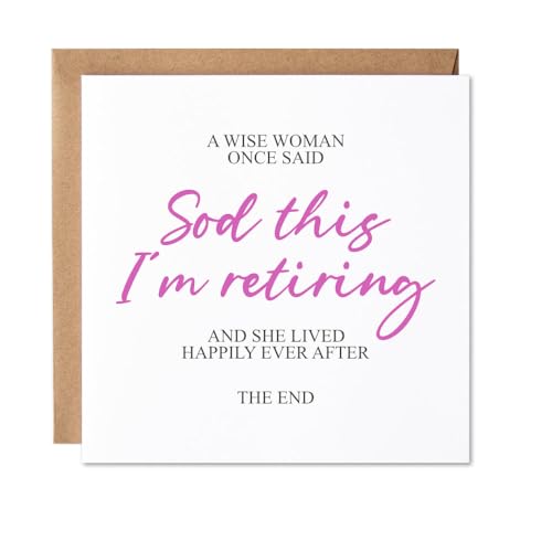 Maise & Rose Funny Retirement Card For Her | Work Colleague | Women | P67