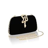 AIBAOWU Evening Clutch Purses for Women Black Formal Evening Bag for Wedding Party Clutch Shoulder Bag Cocktail Prom