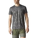 adidas Men's Training Essential Printed Tech Tee, Black/Utility Black, X-Large